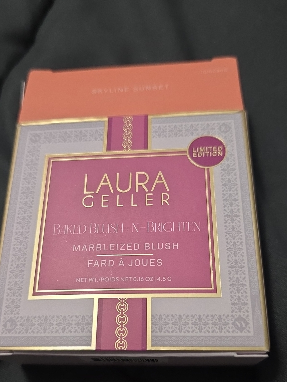 Laura Geller Marbleized Baked Blush - Rose Pink & Coral Accent Skyline Sunset